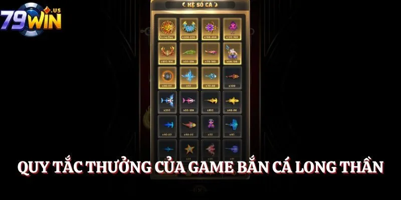 Bắn Cá Ăn Xu – Game Giải Trí Đổi Thưởng Cực Hot 2025 4 Quy tắc thưởng của game Bắn Cá Long Thần